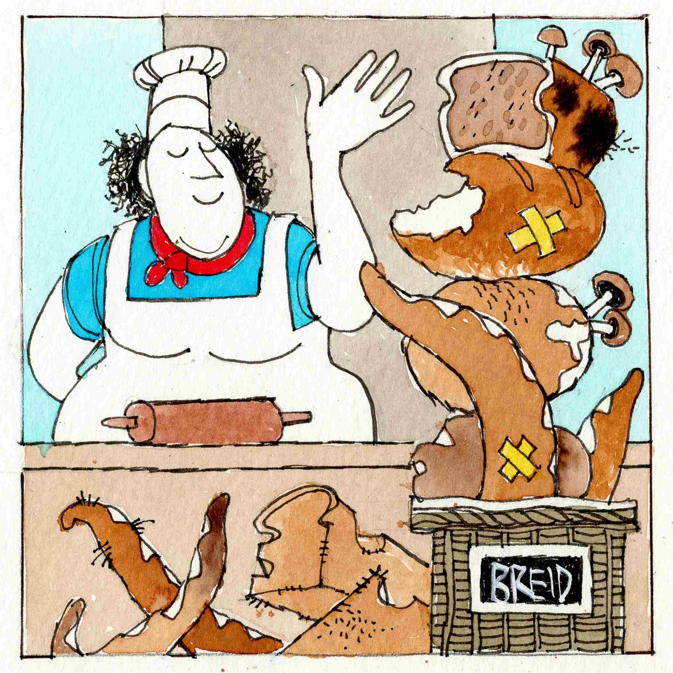 A baker’s shop selling inferior or damaged loaves at a cheaper price.